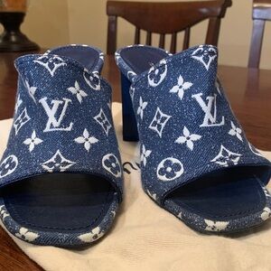 Absolutely stunning ,limited, authentic, brand new Louis Vuitton mules 37.5/7.5